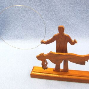 magical moments magician with floating lady wooden figure