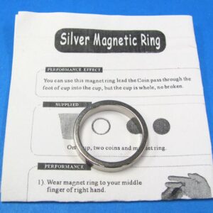 magnetic pk ring silver 2 inch