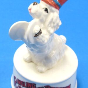 ringling bros. and barnum & bailey circus ceramic dog figurine