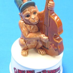 ringling bros. and barnum & bailey circus ceramic monkey figurine