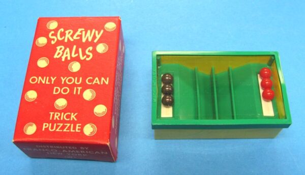 vintage screwy balls puzzle (nos)