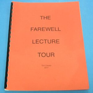 the farewell lecture tour by tom craven