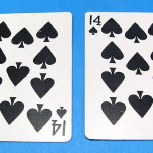 14 of spades aviator back poker size cards (pair)