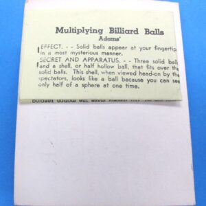 adams' multiplying billiard balls