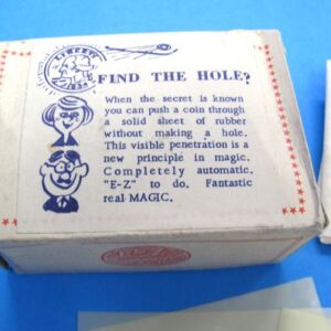 vintage e z magic "find the hole" (box style 2)