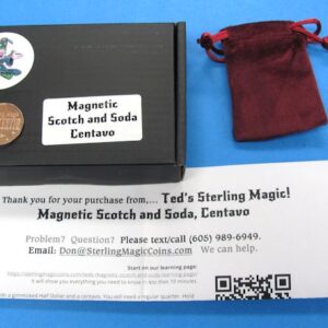 ted's sterling magnetic scotch and soda (centavo & half dollar)