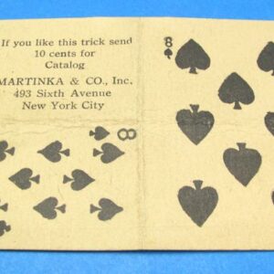 vintage martinka advertising diminishing card trick