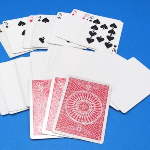 misc. lot of bicycle poker size gaffed cards