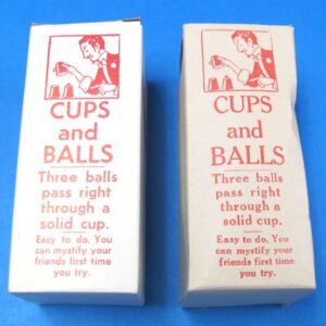 pair of vintage adams' cups & balls (nos)