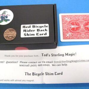 ted's sterling shim bicycle card red