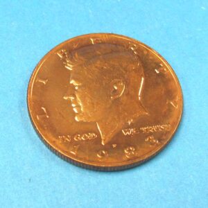 copper plated half dollar